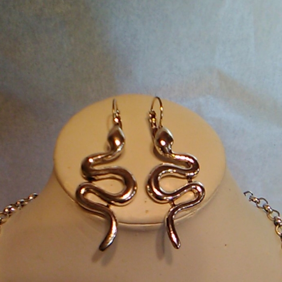 Nwt Snake Necklace and Earrings Set - Picture 2 of 14